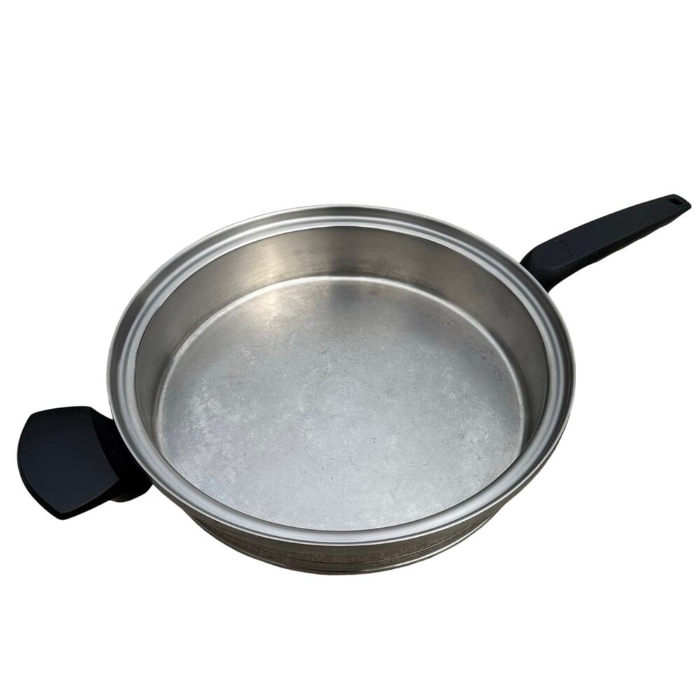 11" Lifetime T304 CC Waterless Cookware Stainless Skillet Pan West Bend no Lid